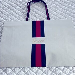 Gucci shopping bag from fifth Ave NY approx 35 years ago.  Perfect condition